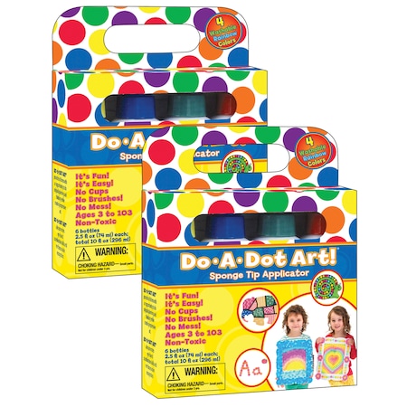 Do-A-Dot Art Washable Rainbow Dot Markers, Assorted Colors, PK8 DAD201